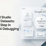 Google AI Pro student trial showing one year of free Google AI access for eligible college students.