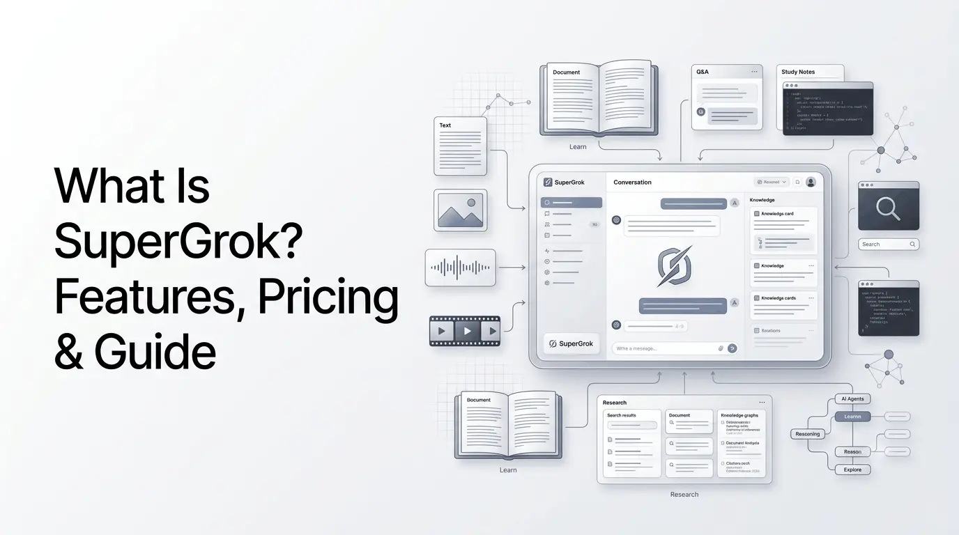 SuperGrok AI assistant with multimodal learning, research and reasoning capabilities.
