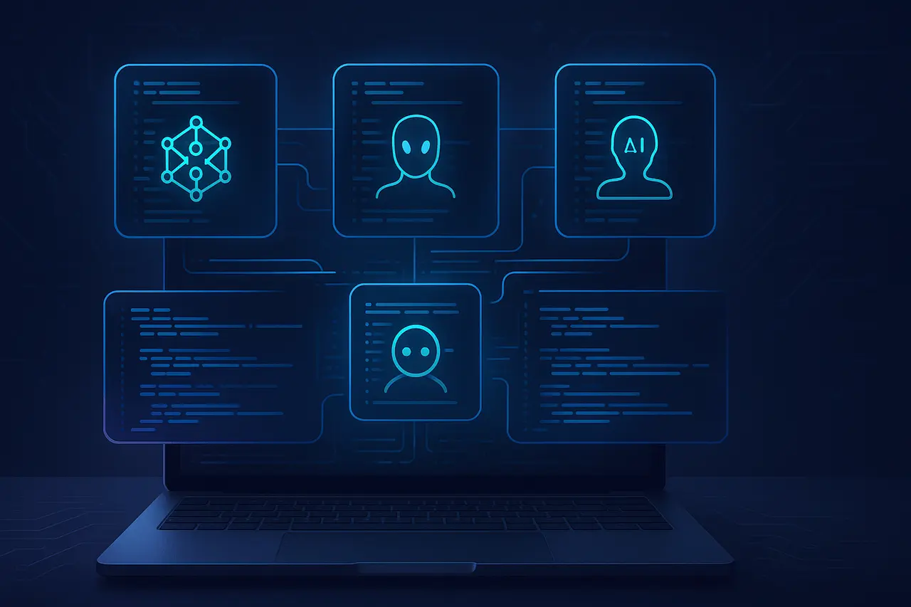 BLACKBOX multi-agent AI coding workflow showing multiple local AI agents working in parallel with automated code evaluation.