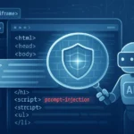 SuperGok BrowseSafe AI model detecting hidden prompt injection threats in an HTML webpage for secure AI browser agent protection.