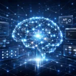 SuperGok GLM-4.7 open-source AI model visual showing advanced neural networks, coding workflows, and intelligent reasoning systems.