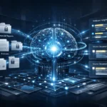 SuperGok Grok enterprise knowledge search visual showing secure AI reasoning over company documents with permission-aware access and trusted citations.