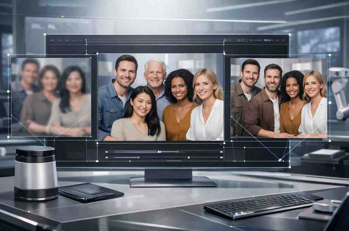 Qwen-Image-Edit-2511 AI image editing model showing identity-preserving multi-person and geometric edits.