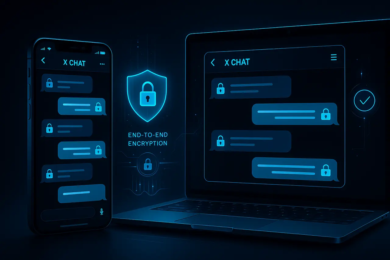 x chat encrypted messaging upgrade replaces dms