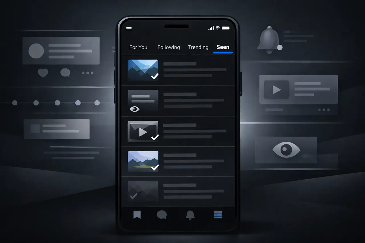 x seen tab how to view and revisit seen posts