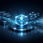 GLM-4.7-Flash lightweight local AI coding and agentic assistant visual with code flows, logic pathways, and long-context intelligence representation.