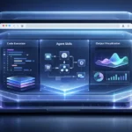 happycapy agent-native computer running in a browser-based private sandbox with visualized AI agent workflows and code execution.