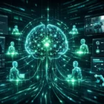 SuperGok Kimi K2.5 open-source visual agentic intelligence system showing multimodal AI agents, agent swarm architecture, and code generation workflows.