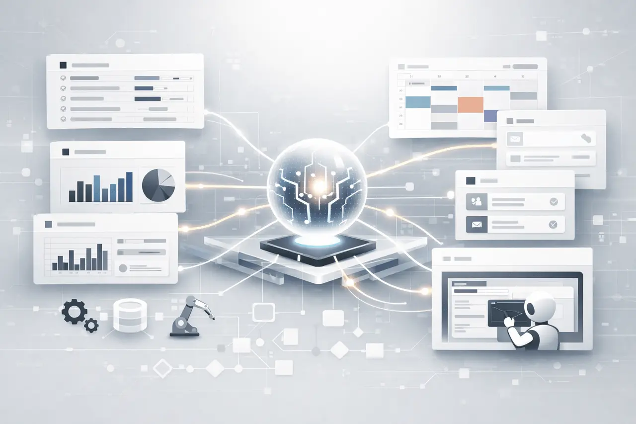 Notion Agents AI update feature image showing custom MCP support, agent integrations, triggers, and intelligent automation workflows.