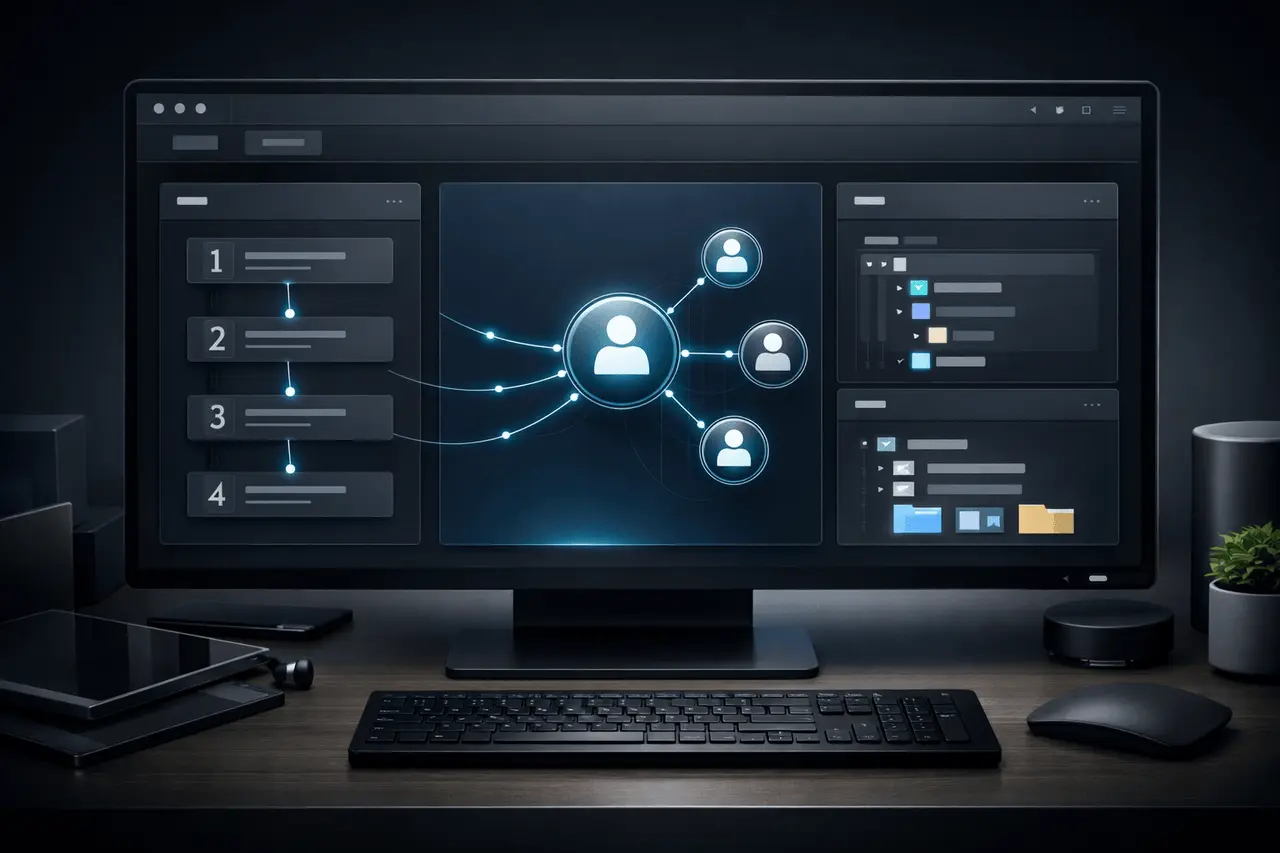 OpenWork open-source desktop AI agent framework showing multi-step planning, subagent delegation, and filesystem access interface.