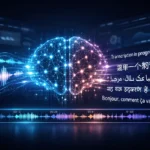 Qwen3-ASR open-source multilingual speech recognition system visualizing audio waveforms, long-form transcription, and precise speech alignment.