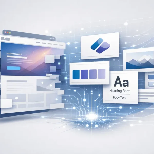 Branding Format v2 illustrating automated brand identity extraction from websites with accurate logo detection and structured brand data.