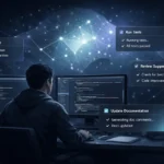 Claude Code Commands powering AI-driven coding workflows in a modern developer terminal environment.