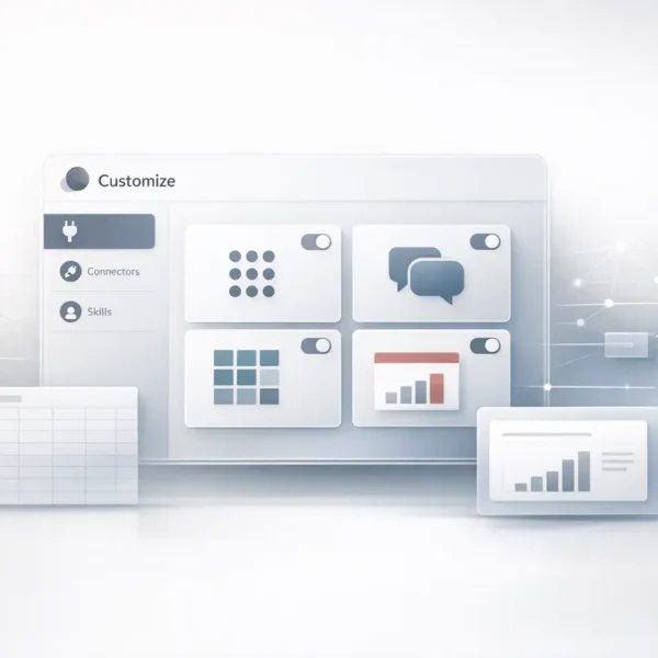 Claude Cowork enterprise dashboard showing private plugin marketplace and Excel to PowerPoint workflow integration.