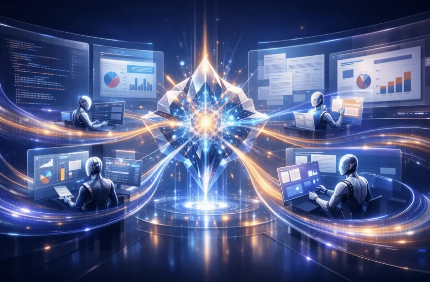 Claude Opus 4.6 agentic AI model visual showing autonomous agents, long-context reasoning, and enterprise-scale intelligence workflows.