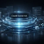 Claude Sonnet 4.6 interface visualizing 1M token context window, enterprise AI reasoning, coding, and advanced computer-use capabilities.