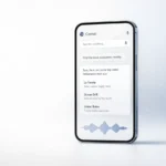 Comet upgraded voice mode interface showing hands-free AI browser control on a modern smartphone screen.