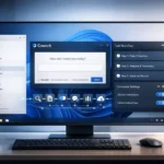 SuperGok Cowork on Windows interface showing file access, multi-step task execution, plugins, MCP connectors, and global instructions in a desktop workspace environment.