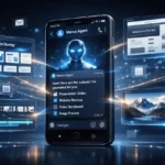 Manus Agents inside Telegram showing AI-powered content creation, long-term memory, and connected productivity tools in a messaging interface.