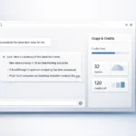 Perplexity Messages connector interface showing AI-powered messaging integration and Usage & Credits dashboard inside Comet browser.