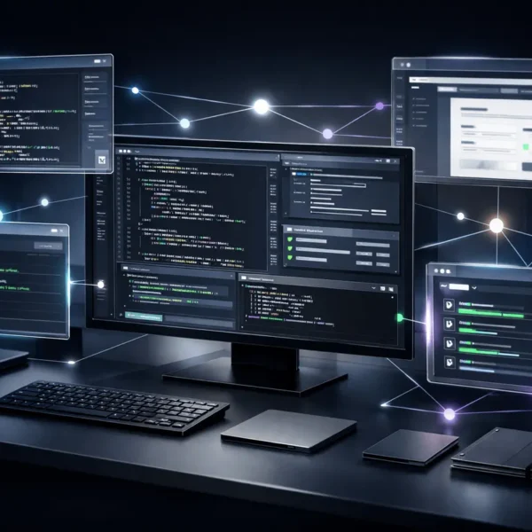 SuperGok Qwen3-Coder-Next agent-centric coding model visualized in a modern local development environment with autonomous coding agents and execution workflows.