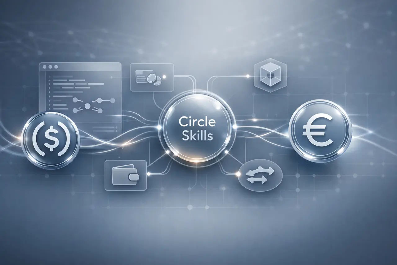 Circle Skills: Open-Source AI Tools for USDC and EURC Integrations Circle Skills open-source AI toolkit enabling USDC and EURC stablecoin integrations for AI agents and developer platforms.