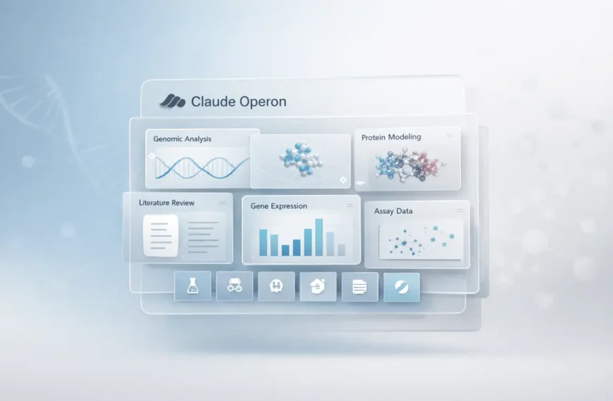 Claude Operon AI agent for biology research workspace interface.