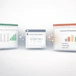 Claude for Excel and PowerPoint AI integration showing shared context between spreadsheets and presentations with automated workflow skills.