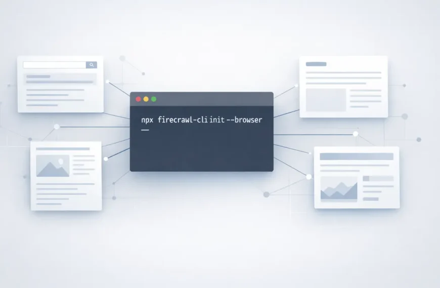 Firecrawl CLI toolkit enabling AI agents to scrape websites, search the web, and automate browsing with cloud browsers.