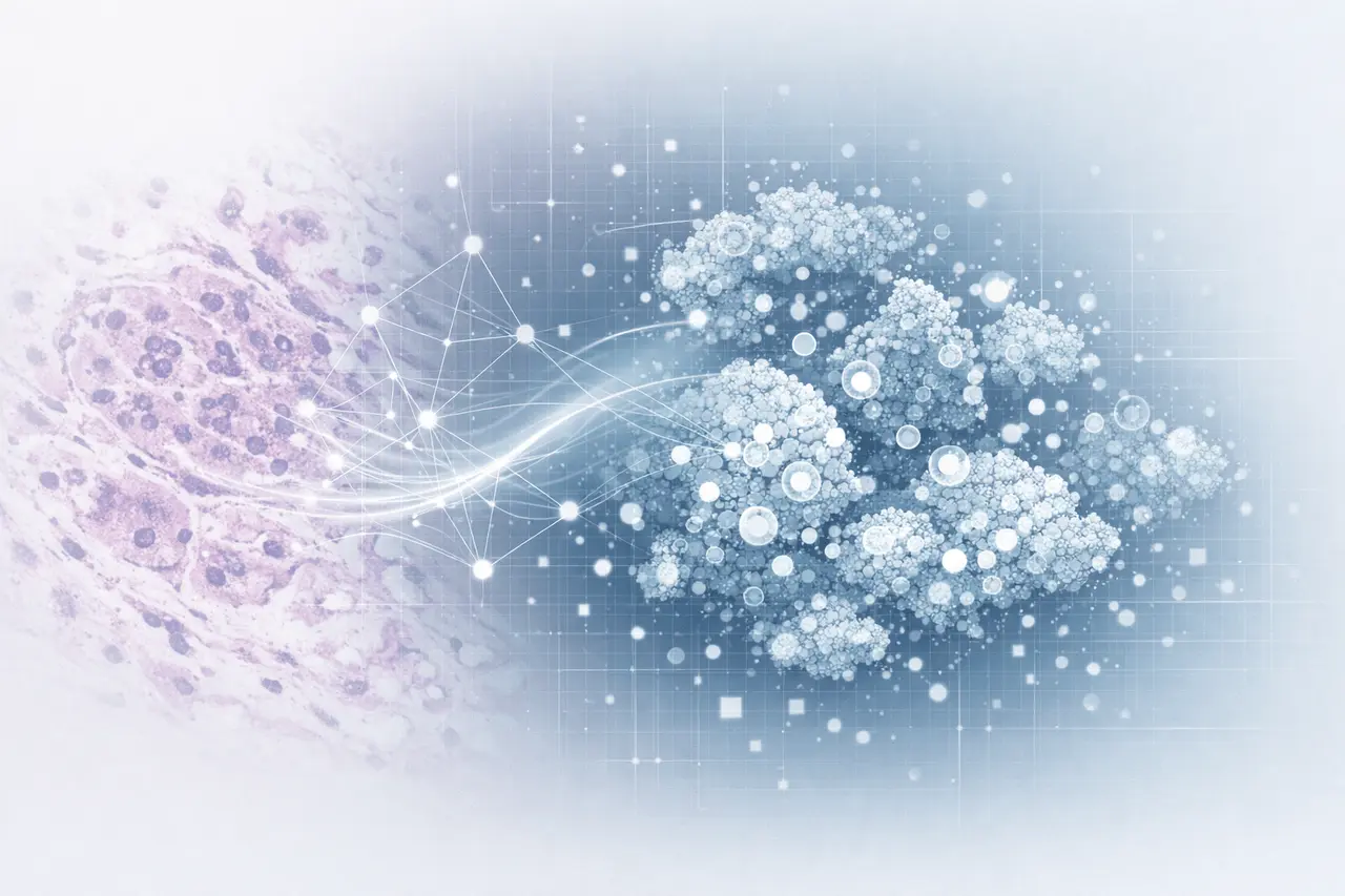 GigaTIME Multimodal AI Converts Pathology Slides to Proteomics GigaTIME Multimodal AI converting pathology slides into spatial proteomics maps for tumor microenvironment analysis in cancer research.