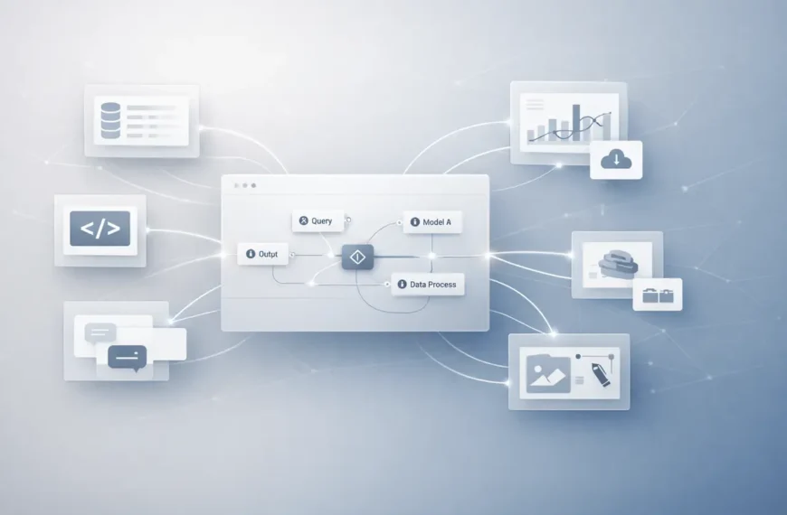 Perplexity Computer for Enterprise AI workflow automation platform connecting multiple AI models, enterprise tools, and research databases.