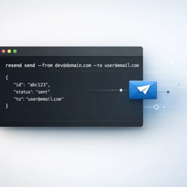 Resend CLI open-source email automation tool for developers sending emails from the terminal and managing email infrastructure via command line.