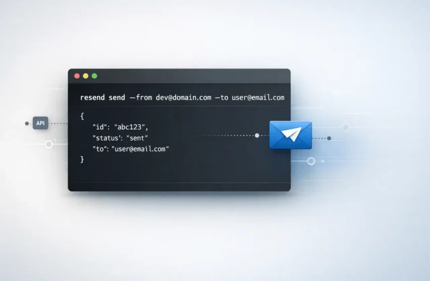 Resend CLI open-source email automation tool for developers sending emails from the terminal and managing email infrastructure via command line.