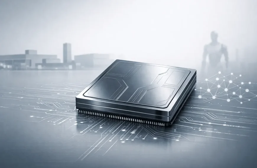 Tesla Terafab AI Chip Factory producing AI chips for Full Self-Driving, Dojo supercomputer, and Optimus robots.