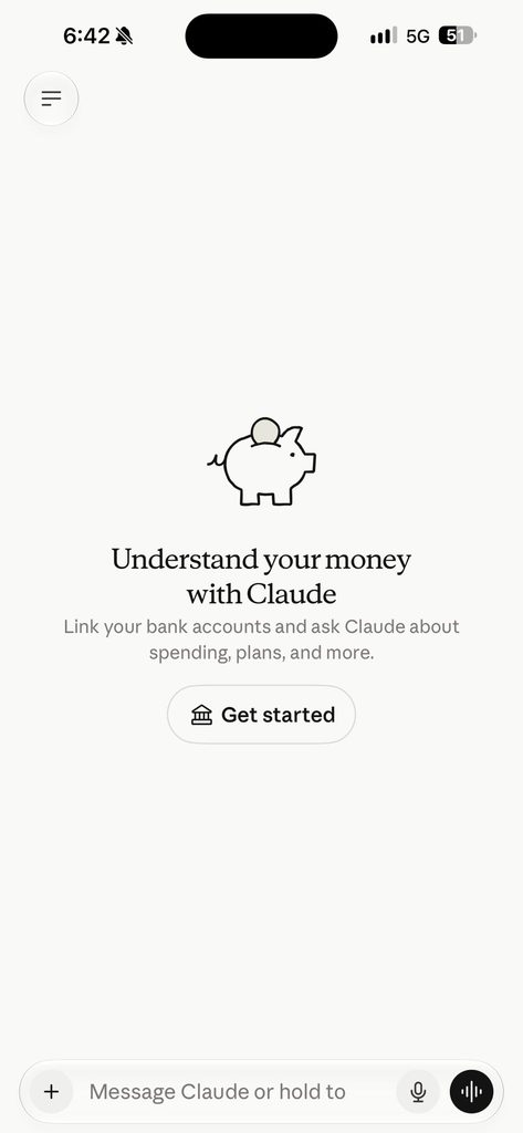 UI interface of Claude ai