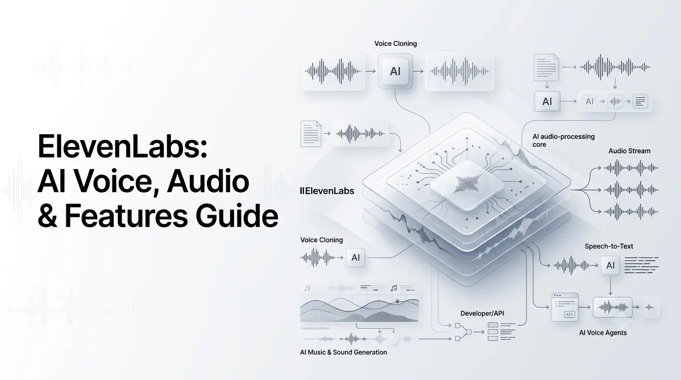ElevenLabs AI voice and audio platform with speech generation, voice cloning and audio tools.