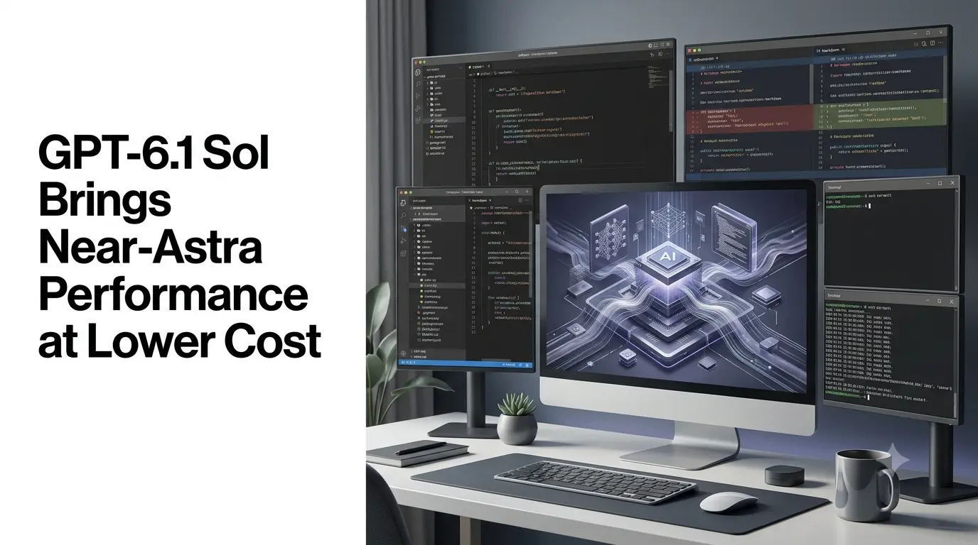 GPT-6.1 Sol AI model with agentic coding and computer-use capabilities.