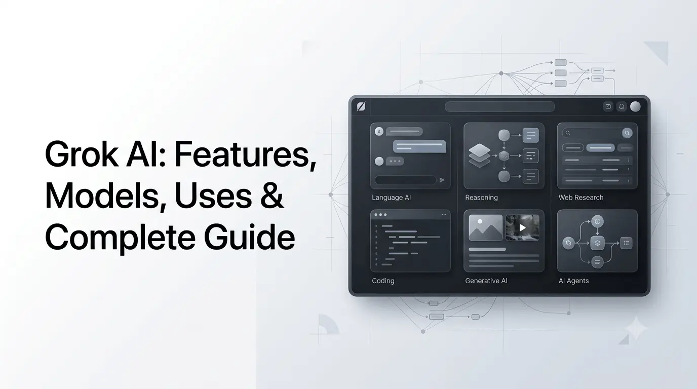 Grok AI features, models, and use cases overview.