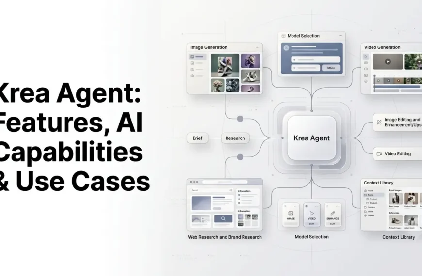 Krea Agent AI creative production workflow with image, video and agentic AI tools.