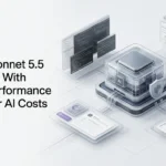 Claude Sonnet 5.5 AI model with faster coding performance and Anthropic safeguards.