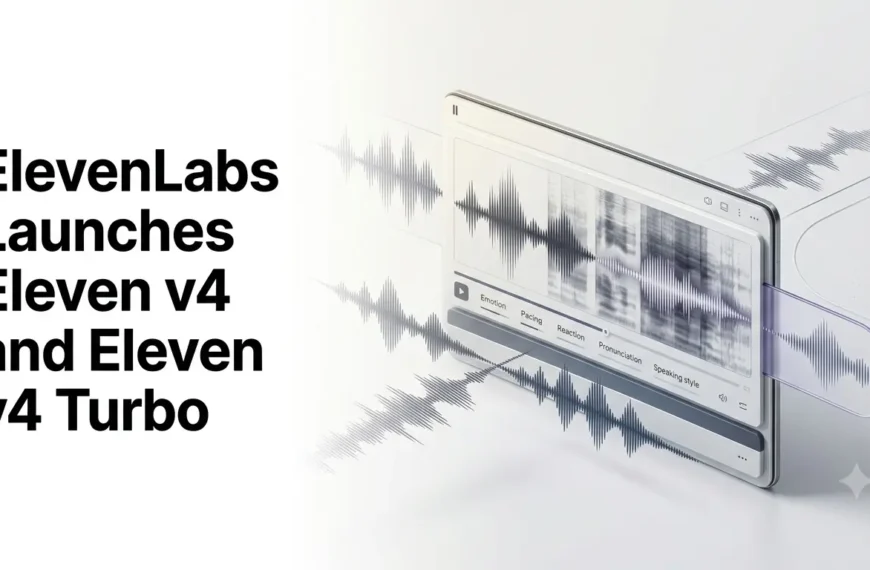 Eleven v4 AI voice generation with expressive speech and real-time voice controls.