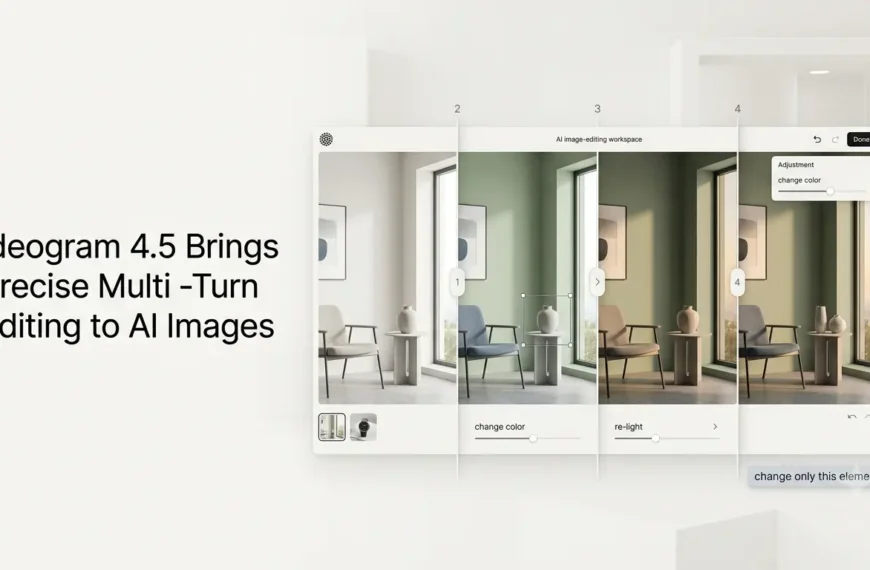 Ideogram 4.5 multi-turn AI image editing with precise changes and preserved image details.