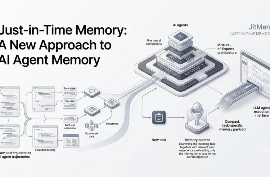 Just-in-Time Memory for AI agents curating relevant past task experiences.