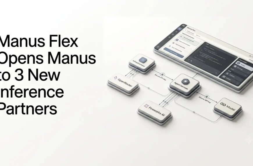 Manus Flex connecting AI inference providers to the Manus agent environment.