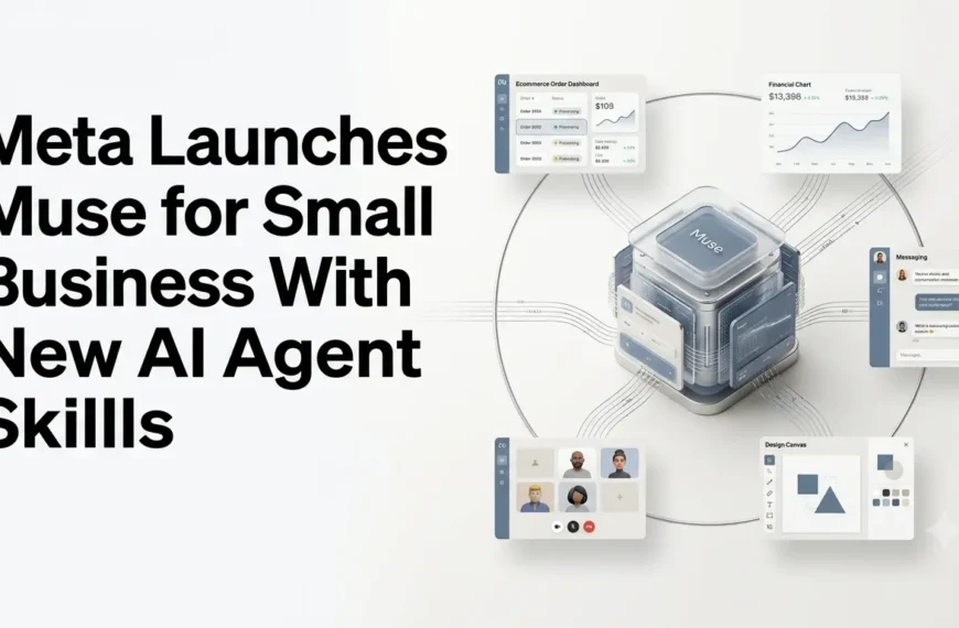 Meta Muse for Small Business AI agent connecting business tools and workflows.