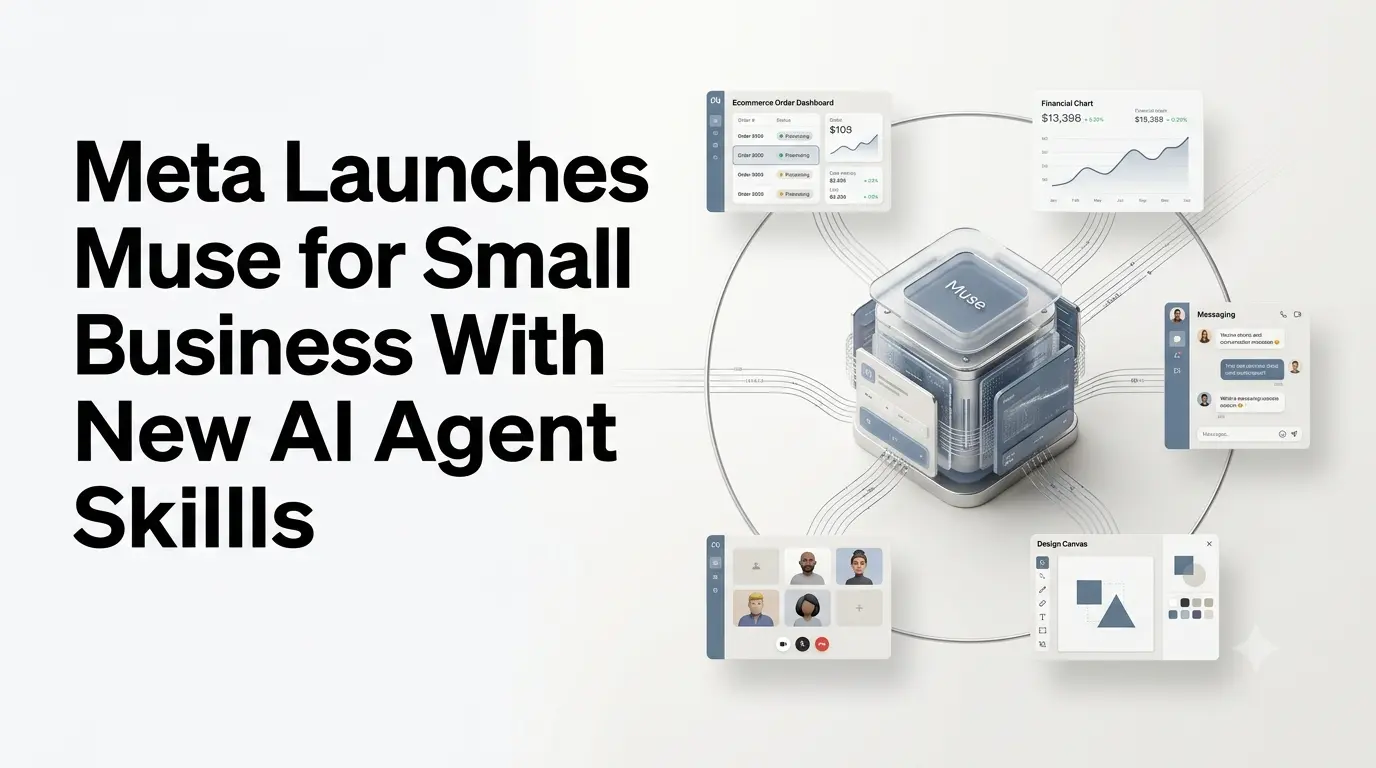 Meta Muse for Small Business AI agent connecting business tools and workflows.