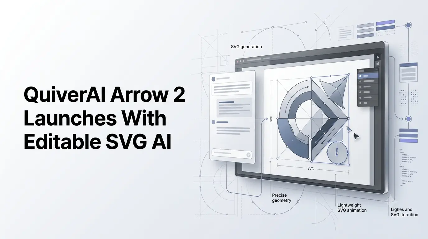 QuiverAI Arrow 2 generating editable SVG vector graphics.