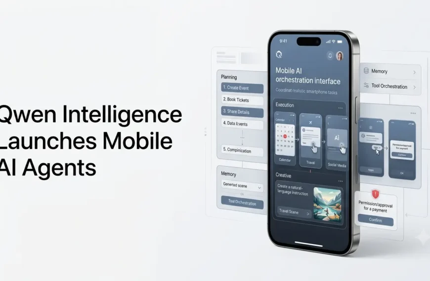 Qwen Intelligence mobile AI agents planning and executing smartphone tasks.