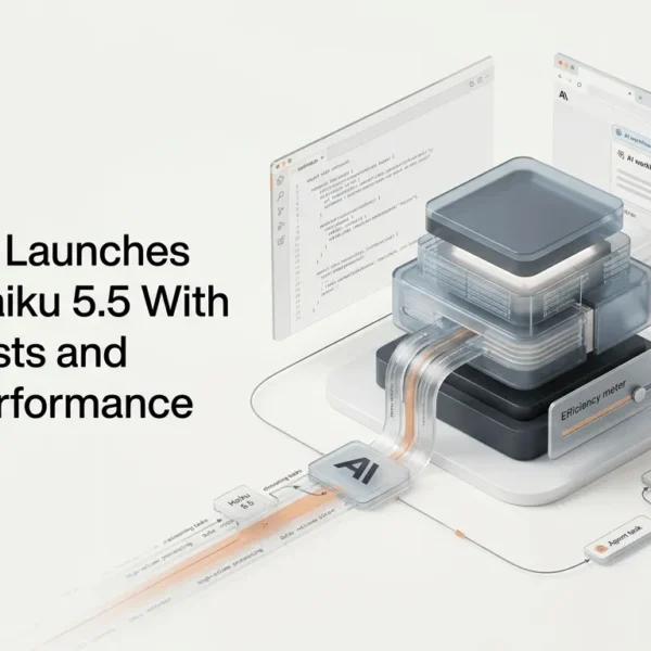 Claude Haiku 5.5 AI model for fast, cost-efficient high-volume tasks,
