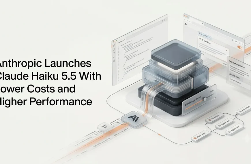 Claude Haiku 5.5 AI model for fast, cost-efficient high-volume tasks,